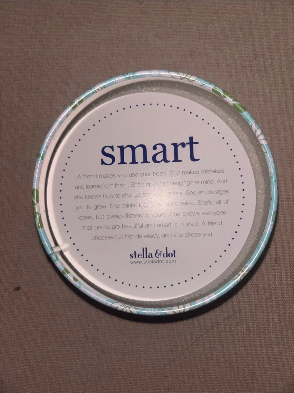 NWT Stella & Dot Kids Friendship Bracelet “Smart” with Navy Beads